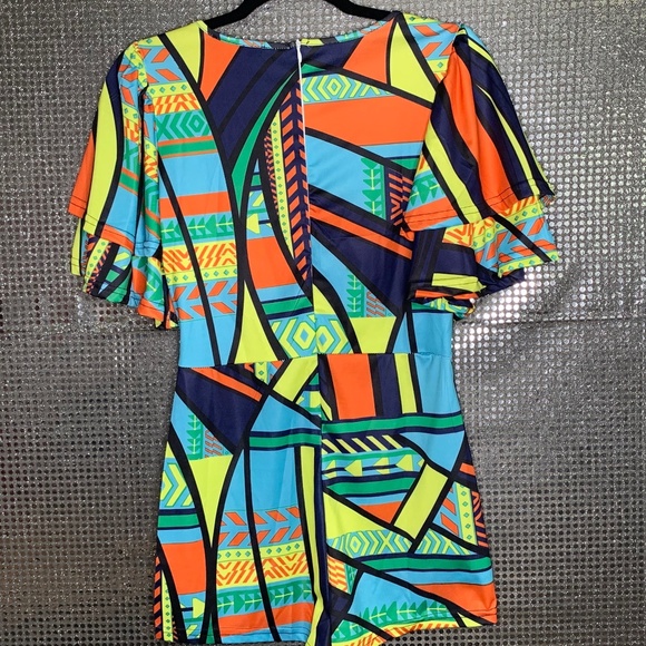 Wild Thoughts Romper Tribal Print - Picture 3 of 3
